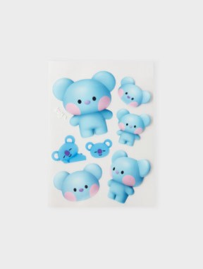 BTS Line Friends Collaboration Goods - Big & Tiny Removable Sticker_154573.jpg