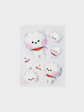 BTS Line Friends Collaboration Goods - Big & Tiny Removable Sticker_154574.jpg