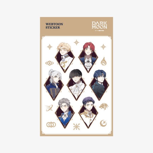 DARK MOON Pop-UP Goods - WEBTOON STICKER (BEIGE)_167584.jpg