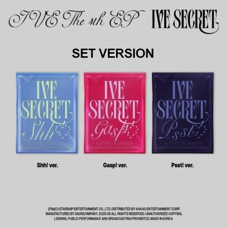 IVE 4th EP Album - IVE SECRET (3SET Ver.) 3CD_177686.jpg