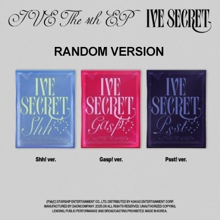 IVE 4th EP Album - IVE SECRET (Random Ver.) CD_177684.jpg