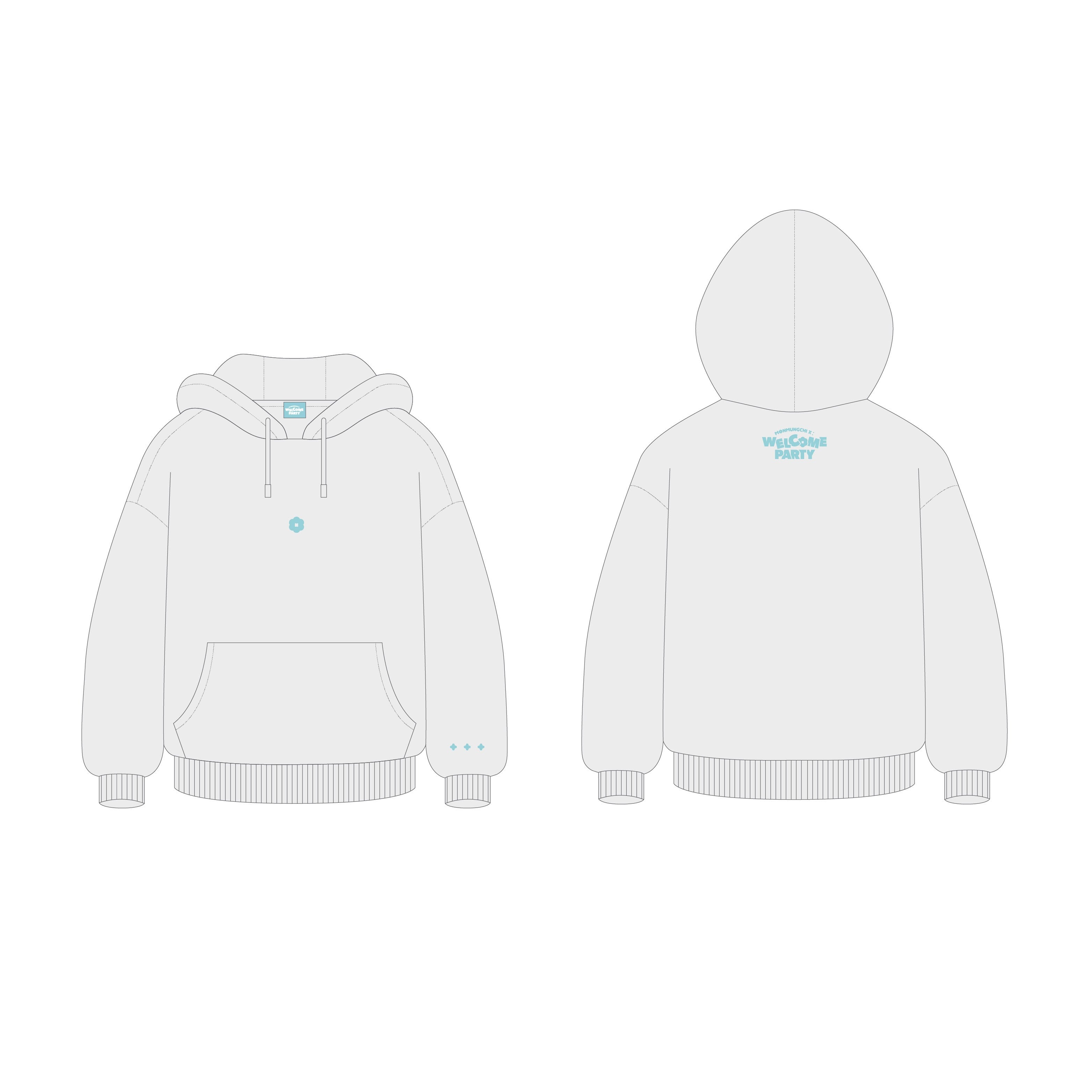 MONSTA X MONMUNGCHI X WELCOME PARTY Goods HOODIE
