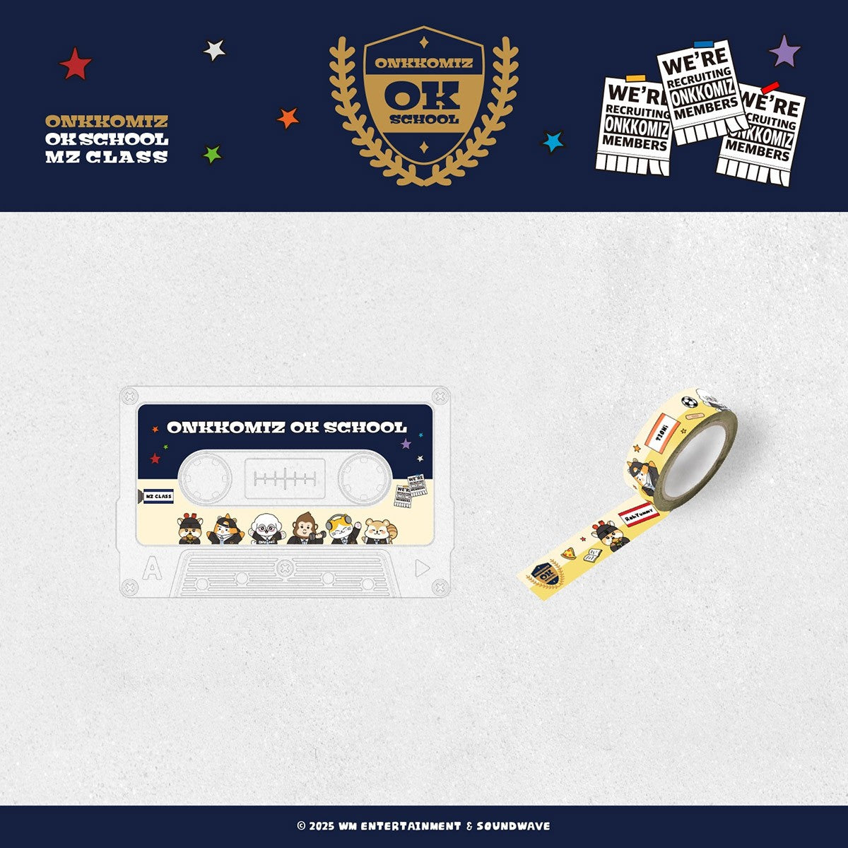 ONF ONKKOMIZ OK SCHOOL : MZ CLASS Goods - MASKING TAPE DISPENSER SET_170932.jpg