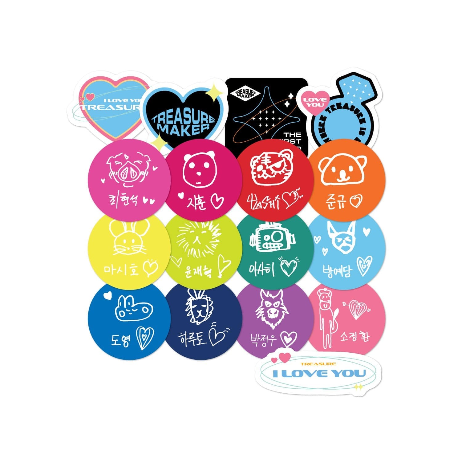 TREASURE ILOVEYOU Goods - STICKER - kpoptown.ca