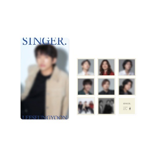 SINGAGAIN TOP3 SINGER Goods - TRANSPARENT PHOTOCARD & FRAME STICKER SET - kpoptown.ca