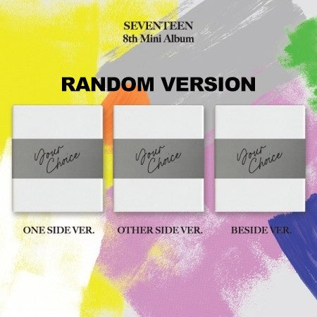 SEVENTEEN 8th Mini Album - Your Choice (Random Ver.) CD + Poster