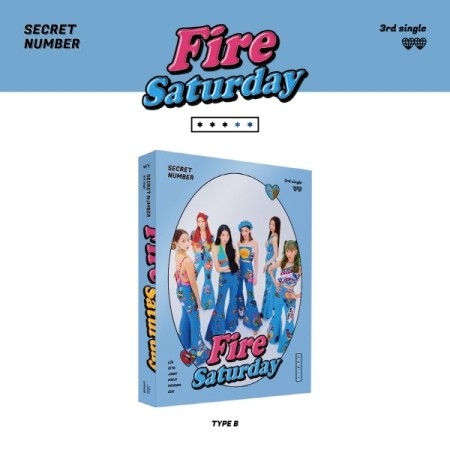SECRET NUMBER 3rd Single Album - Fire Saturday Standard Edition (B TYPE ver.) CD + Poster - kpoptown.ca