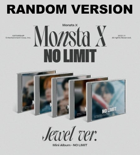 MONSTA X 10th Mini Album - NO LIMIT JEWEL VER. (Random Ver.) CD - kpoptown.ca