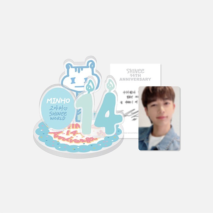 SHINee 14th Anniversary Goods - Acrylic Stand & AR Voice Card Set - kpoptown.ca
