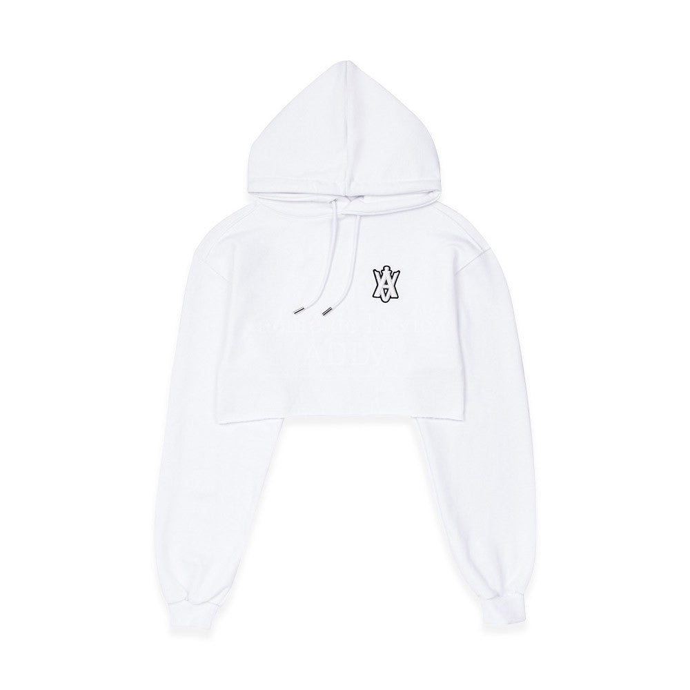 [acmé de la vie x LISA] A LOGO EMBLEM PATCH CROP HOODIE