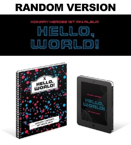Xdinary Heroes 1st Mini Album - Hello, world! (Random Ver.) CD + Poster - kpoptown.ca