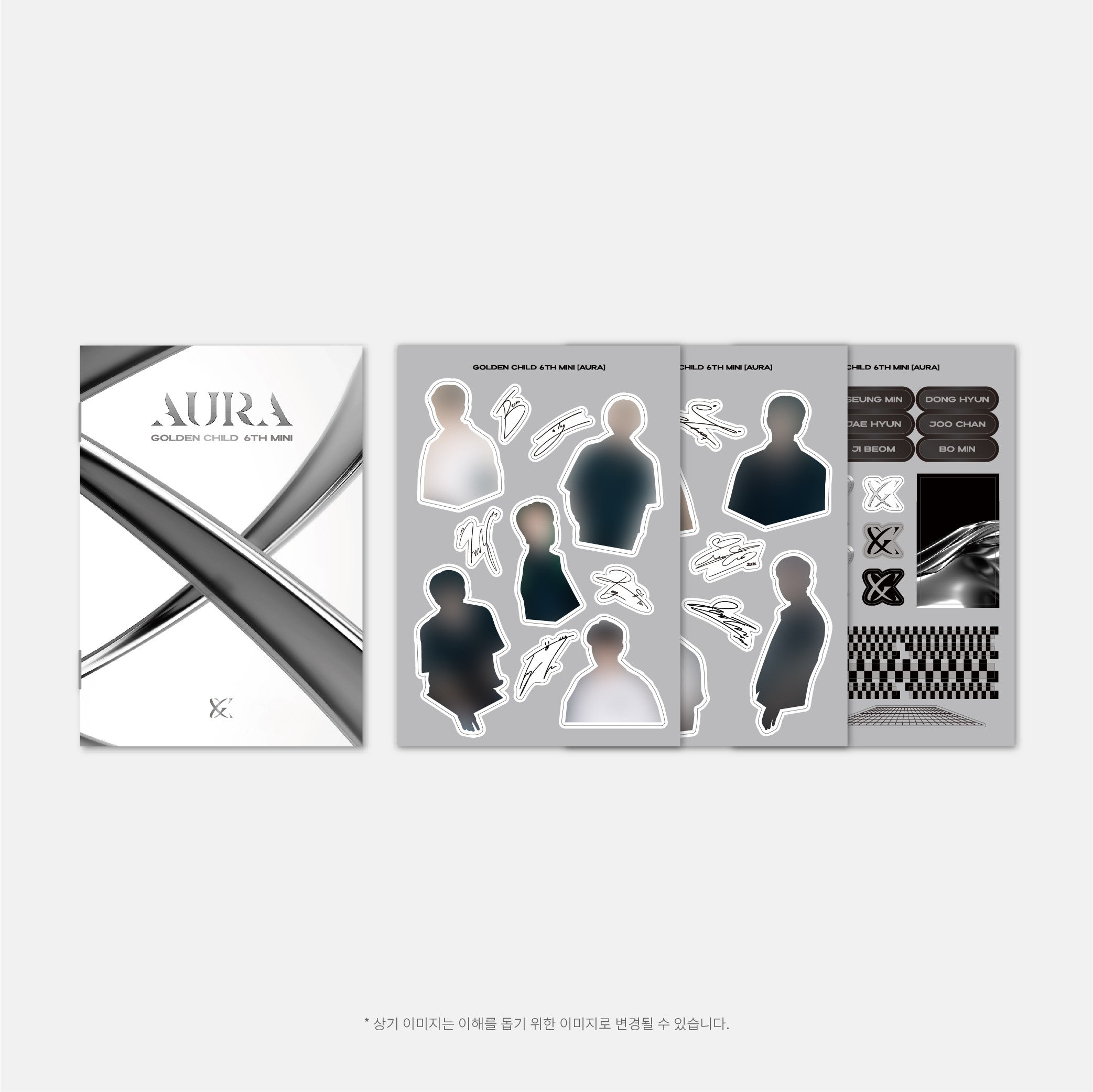 GOLDEN CHILD AURA Goods - SCRAP BOOK + STICKER SET - kpoptown.ca