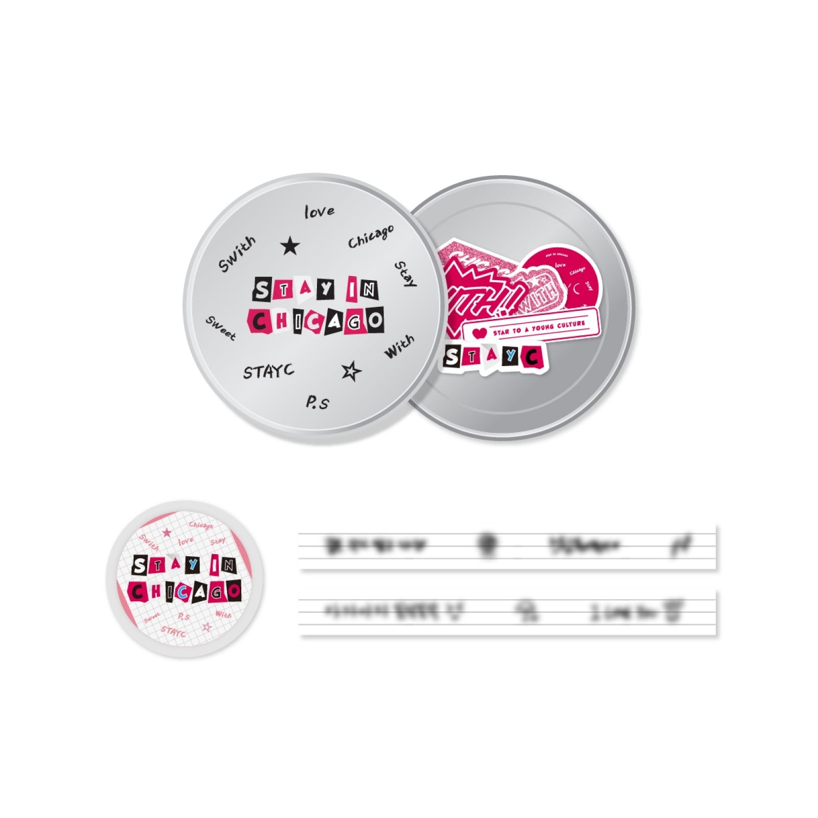 STAYC 2022 STAY IN CHICAGO Goods - DIARY DECO SET - kpoptown.ca