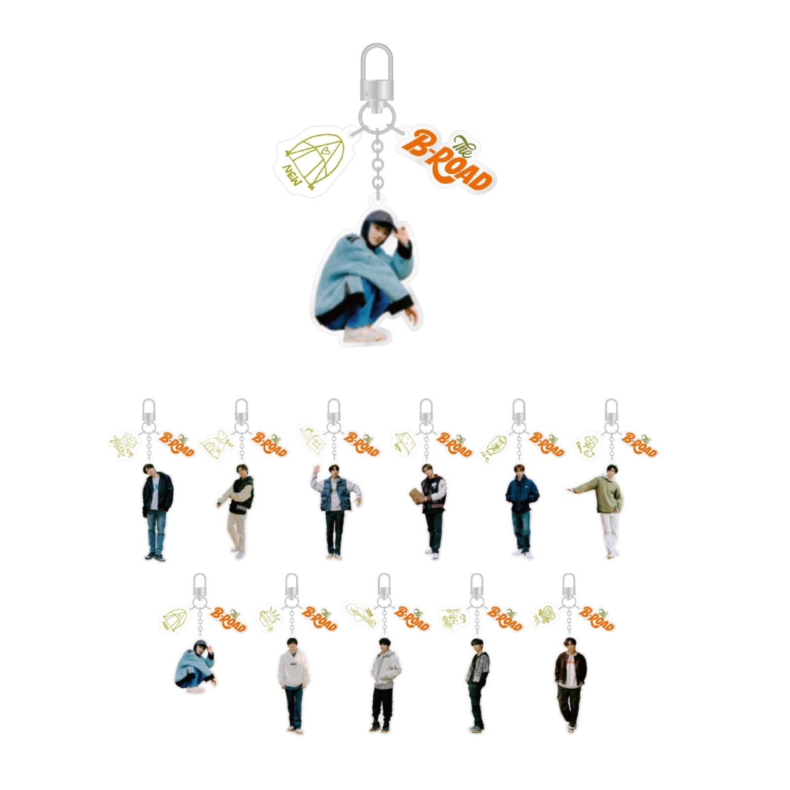 THE BOYZ THE B-ROAD Goods - ACRYLIC KEYRING - kpoptown.ca