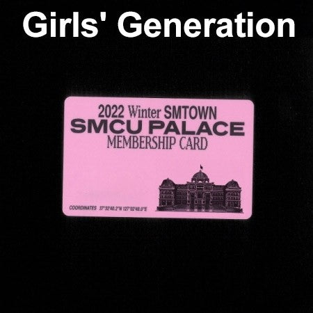 [Smart Album] GIRLS GENERATION - 2022 WINTER SMTOWN : SMCU PALACE (GUEST.  GIRLS' GENERATION Membership Card Ver.