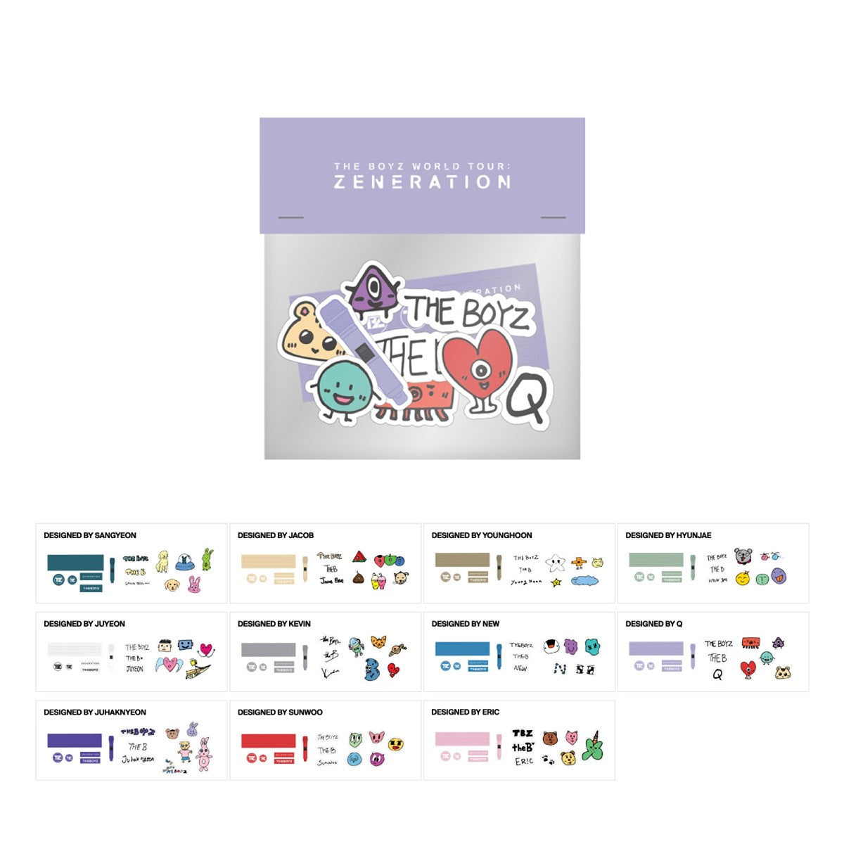 THE BOYZ ZENERATION Goods - LIGHT STICK DECO STICKER PACK - kpoptown.ca