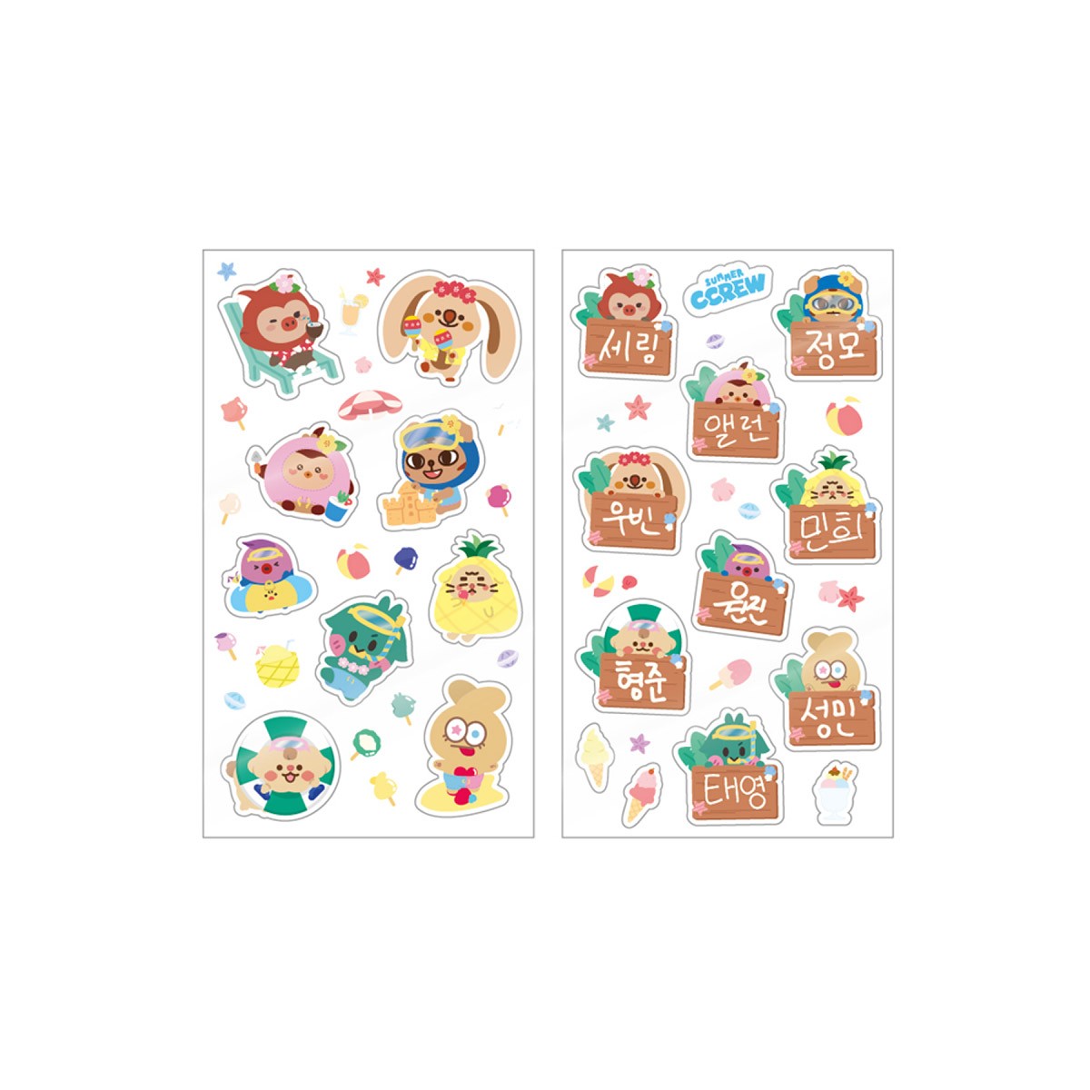 CRAVITY SUMMER CCREW Goods - CCREW STICKER SET (SUMMER VER.) - kpoptown.ca