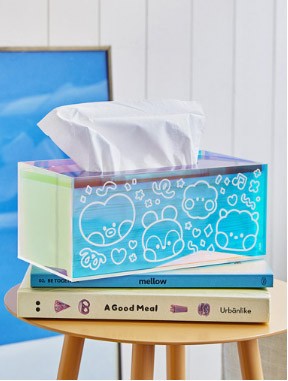 BT21 Line Friends Collaboration - minini Glitter Tissue Case - kpoptown.ca