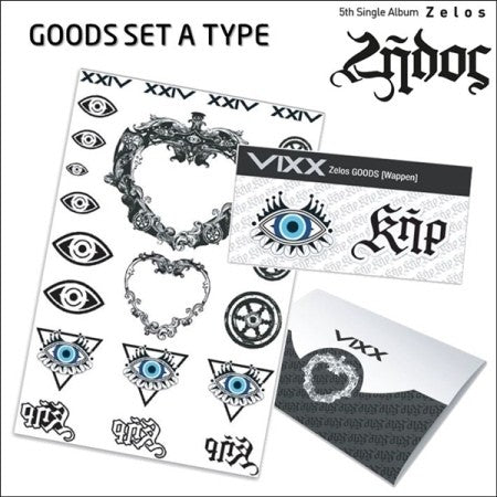 VIXX ZELOS GOODS SET ( A TYPE) - Tatto Sticker & Wappen - kpoptown.ca