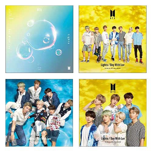 [SET] [Japanese Edition] BTS - Lights - Boy With Luv 4 Type SET