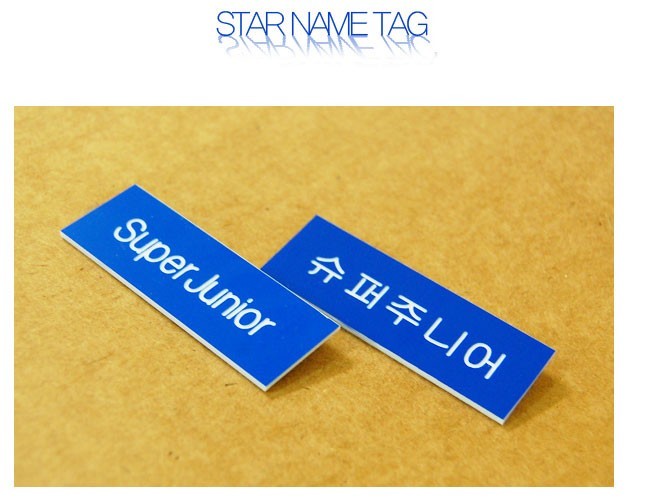 STAR Name Tag Badge of Super Junior - kpoptown.ca