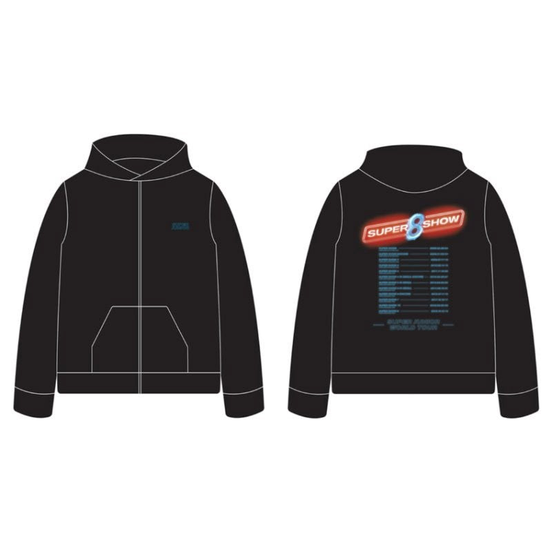 Super Junior SUPER SHOW 8 Goods - Zip-Up Hoodie - kpoptown.ca