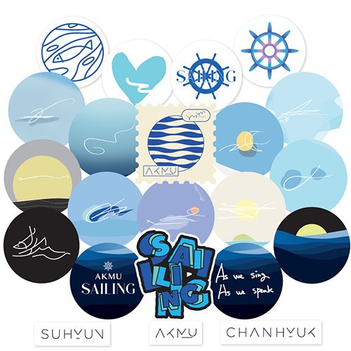 AKMU PATCHMANIA Goods - SAILING STICKER - kpoptown.ca