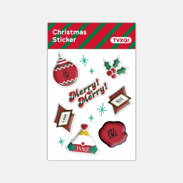 TVXQ Official Goods - CHRISTMAS STICKER - kpoptown.ca