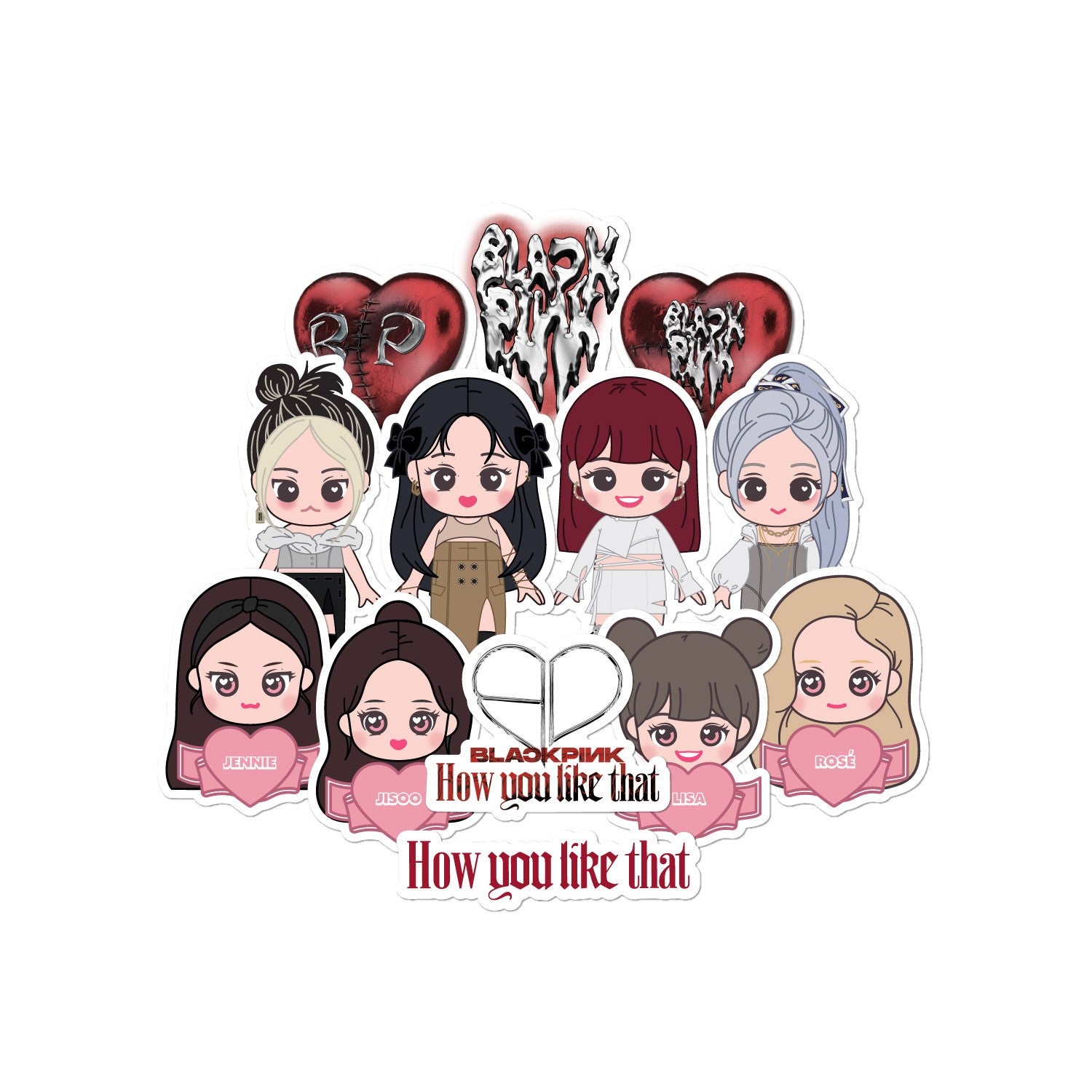 BLACKPINK H.Y.L.T Goods - STICKER - kpoptown.ca