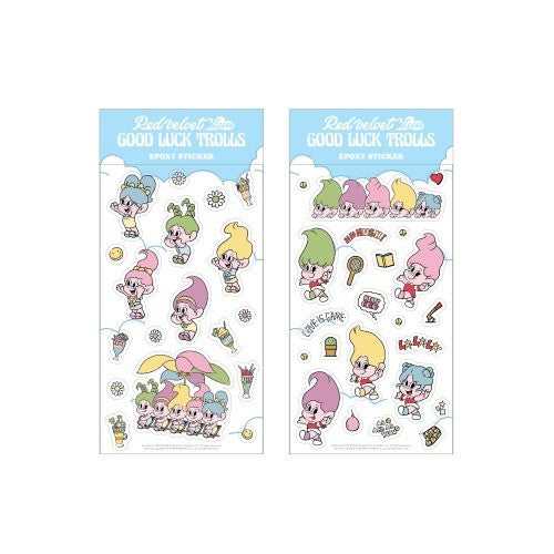 Red Velvet Loves GOOD LUCK TROLLS - EPOXY STICKER Ver.2 - kpoptown.ca