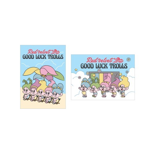 Red Velvet Loves GOOD LUCK TROLLS - POSTCARD Ver.2 - kpoptown.ca