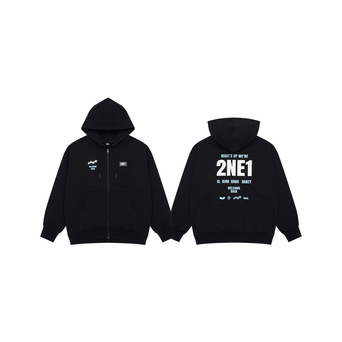 2NE1 WELCOMEBACKENCORE Goods - GRAPHIC ZIP-UP HOODIE_172953.jpg
