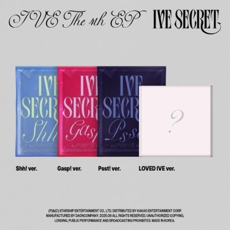 [4SET] IVE 4th EP Album - IVE SECRET (4SET Ver.) 4CD_177690.jpg
