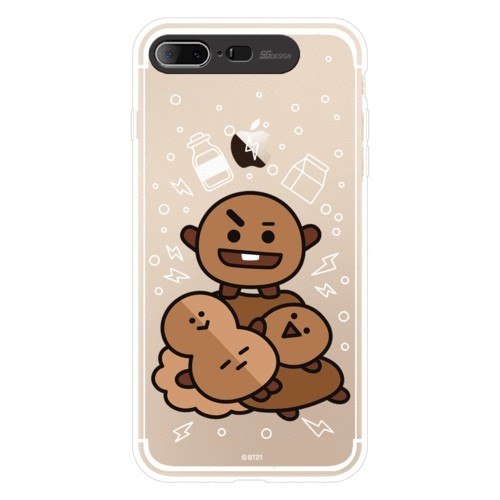 [BT21] Clear Light Up Case iPhone7+/8+ (SOFT) - kpoptown.ca