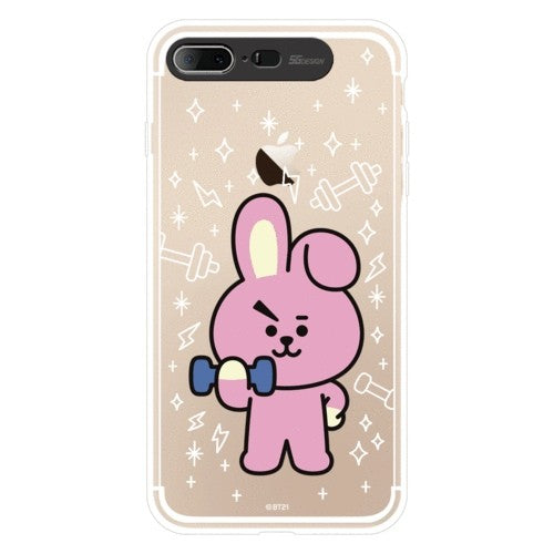 [BT21] Clear Light Up Case iPhone7+/8+ (SOFT) - kpoptown.ca