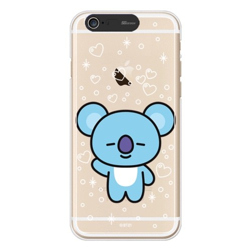 [BT21] Clear Light Up Case iPhone6/6S (Soft) - kpoptown.ca