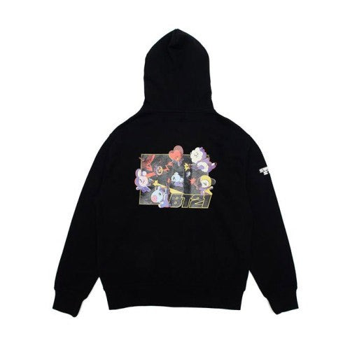 [BT21] BTS Line Friends Collaboration - Space Squad Hood Zip-Up - kpoptown.ca