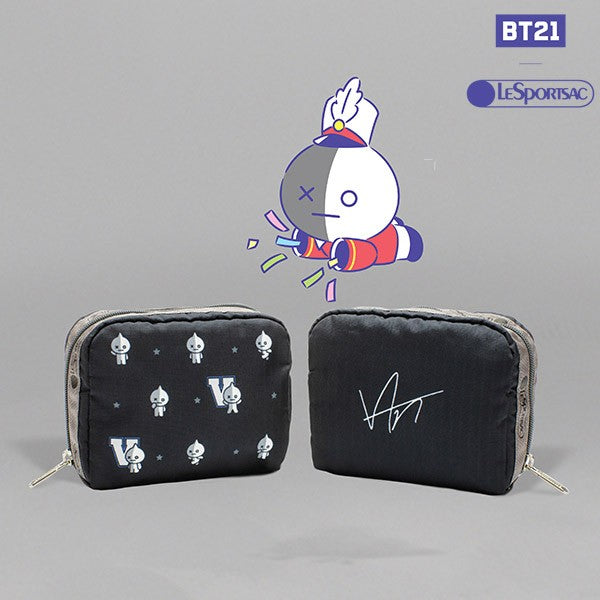 [BT21] BTS LESPORTSAC Collaboration - Square Cosmetic Pouch - kpoptown.ca