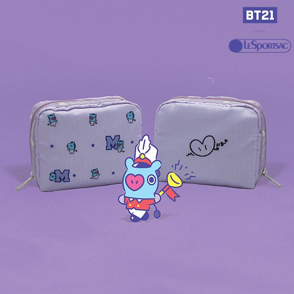 [BT21] BTS LESPORTSAC Collaboration - Square Cosmetic Pouch - kpoptown.ca