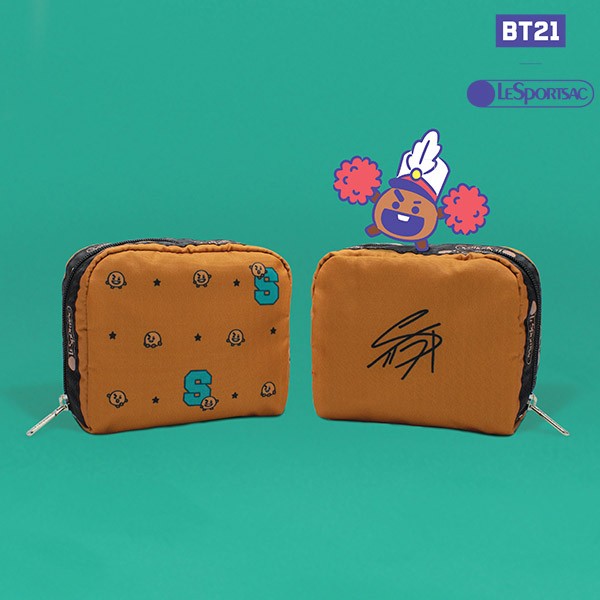 [BT21] BTS LESPORTSAC Collaboration - Square Cosmetic Pouch - kpoptown.ca