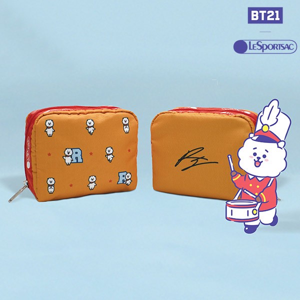 [BT21] BTS LESPORTSAC Collaboration - Square Cosmetic Pouch - kpoptown.ca