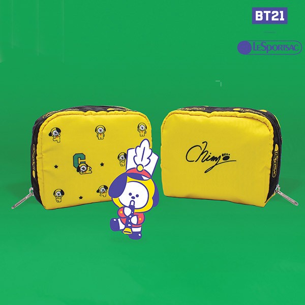 [BT21] BTS LESPORTSAC Collaboration - Square Cosmetic Pouch - kpoptown.ca