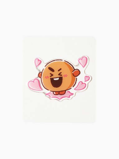 [BT21] BTS Line Friends Collaboration - Epoxy Sticker - kpoptown.ca