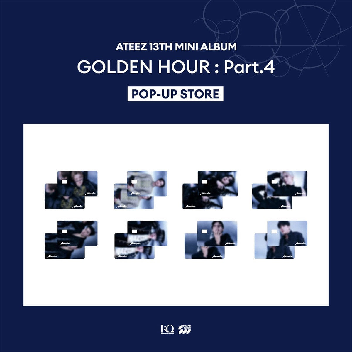 ATEEZ GOLDEN HOUR : Part.4 Goods - CARD COVER STICKER_186544.jpg