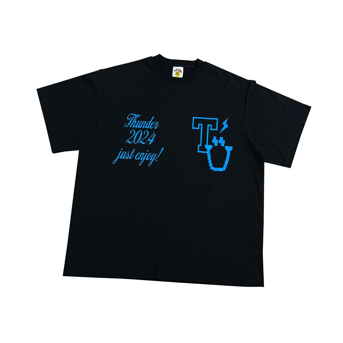 ATEEZ THUNDER Goods - PIGMENT T-SHIRT (blue)_157253.jpg