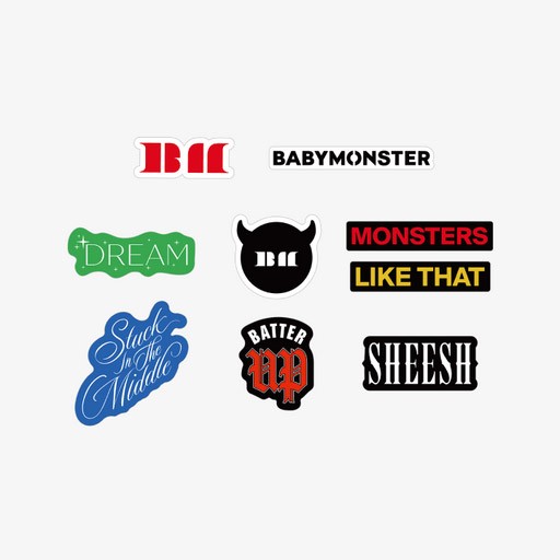 BABYMONSTER SEE YOU THERE Goods - LOGO STICKER PACK_160217.jpg