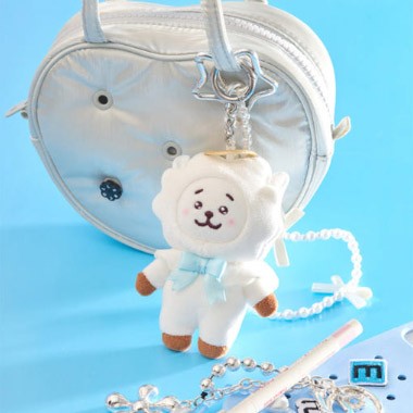BT21 Angel & Villain Goods - Angel Plush Keyring_167694.jpg