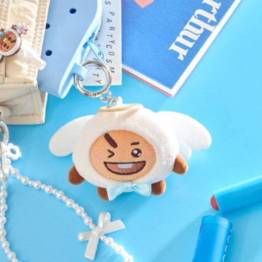 BT21 Angel & Villain Goods - Angel Plush Keyring_167696.jpg