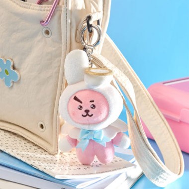 BT21 Angel & Villain Goods - Angel Plush Keyring_167700.jpg