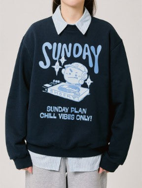 BT21 BASIC Goods - SHOOKY Sweatshirt Navy_164141.jpg